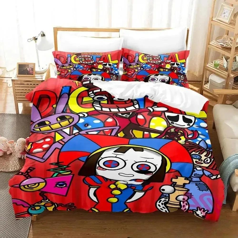 THE AMAZING DIGITAL CIRCUS Bedding Sets Exquisite Bed Supplies Set Duvet Cover Comforter Set Bedding Set Luxury Birthday Gift