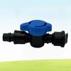 PE Pipe Valve Dripper, Greenhouse Drip Irrigation Connector with Switch Lock Nut and Bypass Male Thread Valve
