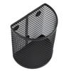 Magnetic Pen Holder Metal Mesh Pencil Storage Organizer for Desktop Refrigerator Whiteboard Semi Cylindrical
