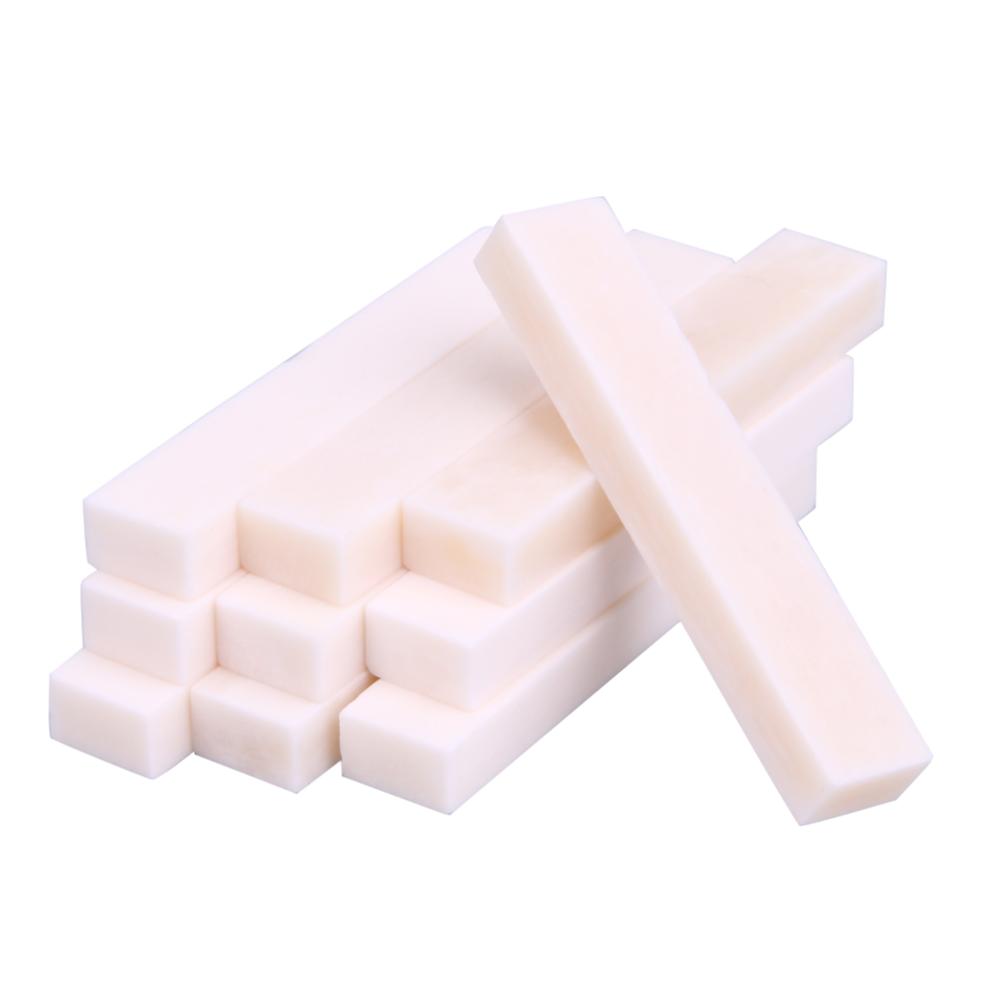 Acoustic Guitar Blank Bone Nut Saddles Unslotted Buffalo Bone Bridge Nuts for Guitar Banjo Ukulele Instrument Parts Replacement