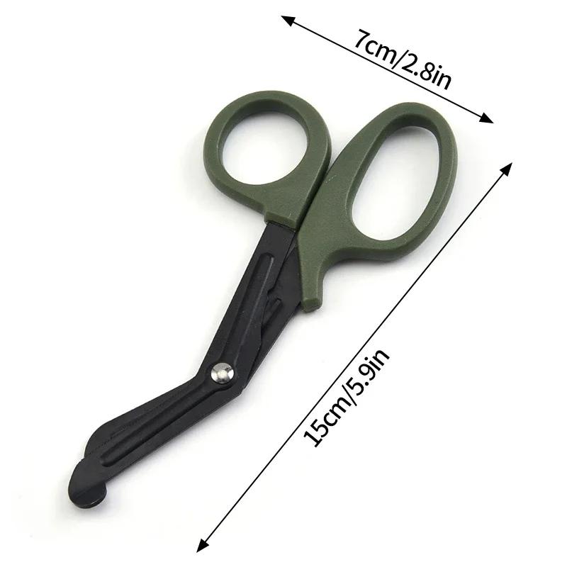 

15Cm Medical Scissors Survive Paramedic Medical Rescue Scissor Trauma Gauze Tactical Stainless Steel Shears Survival Rescue Set