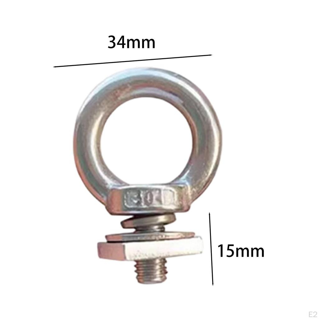 4 Pieces Eye Bolt Mount Stainless Steel Heavy Duty T Nut Tie Down s for Ropes Roof Racks