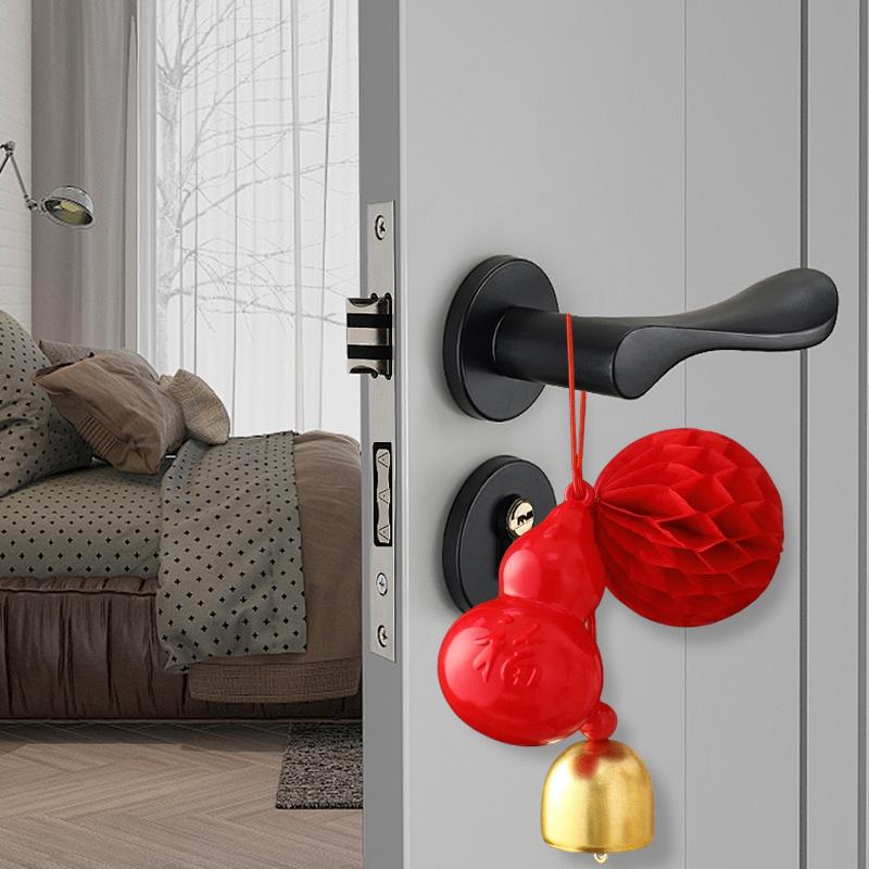 14cm DIY Accessories Cute Bell Design New Year Home Decor Gift of Blessing Gourd Design Auspicious Pendant Multi-Color