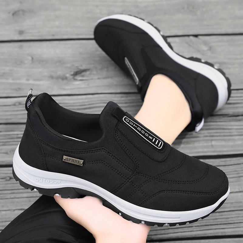 Men's Sports Shoes with Soft Soles, Dad's Shoes, One-piece Style, Suitable for Middle-aged and Elderly People for Walking.