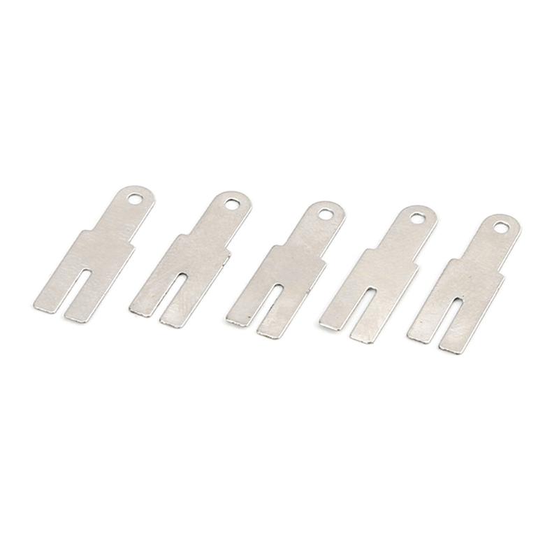 Nickel Strip 100 Piece Y Shaped Nickel Sheets Plates Battery Nickel Plated Steel Belt Strip Spot Welding Connector
