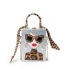 Women's bag spring new fashion funny personality beautiful woman small square bag shoulder messenger bag box bag
