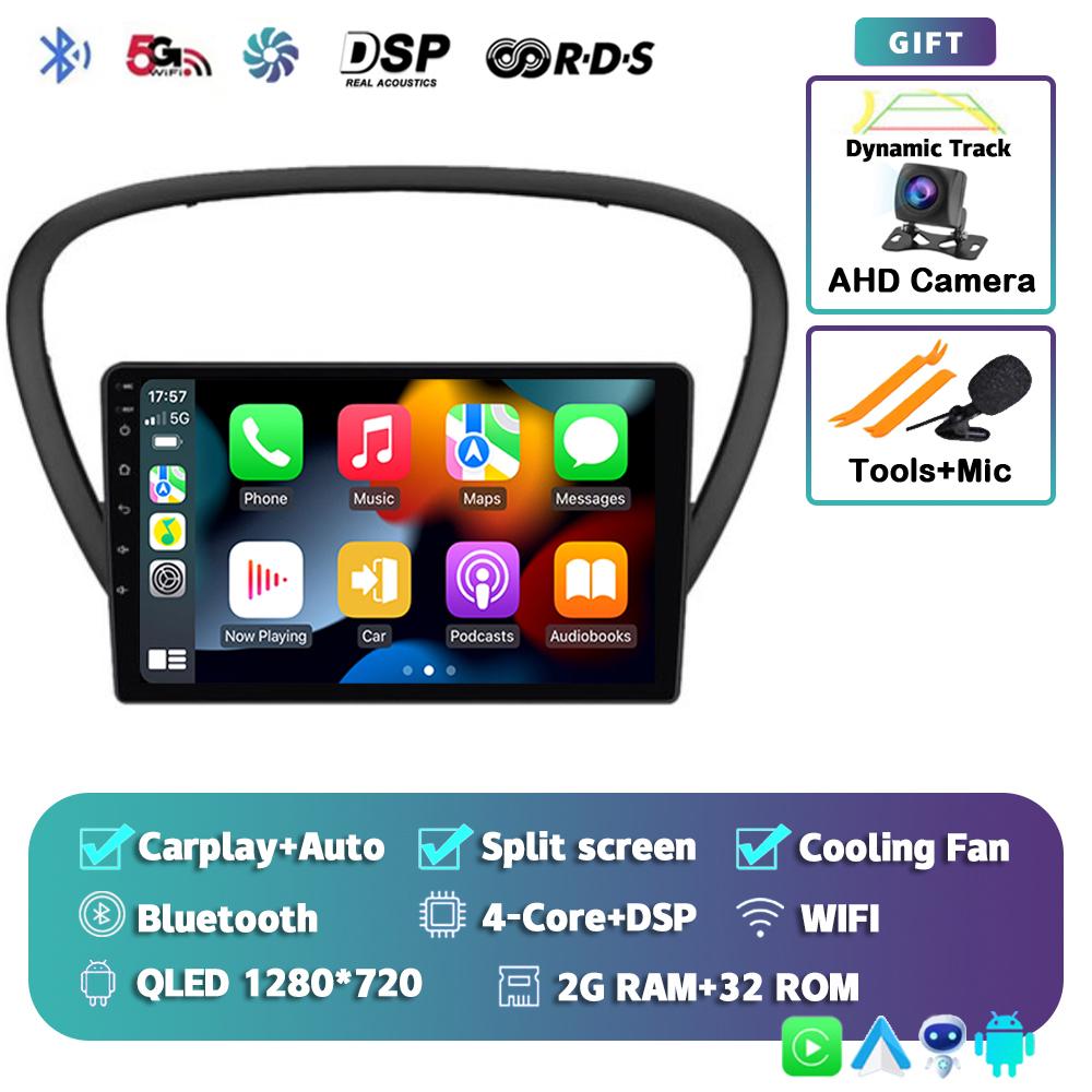 

Android 14 беспроводной Carplay автомагнитола для Peugeot 607 2002-2010 мультимедийный видеоплеер навигация GPS стерео 2din 2DIN DVD