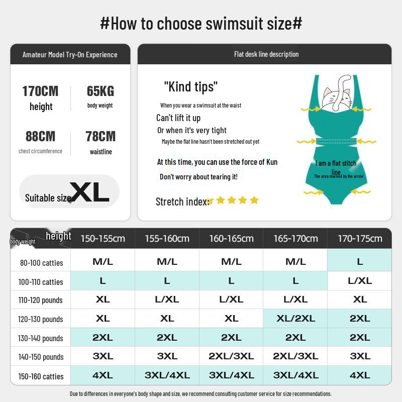 Agliondy Storlek Konservativ Smalande Tvådelad Baddräkt