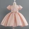 Princess Bowknot Purple Toddler Dress - Formal Wear & Performance Costume for Middle Girls
