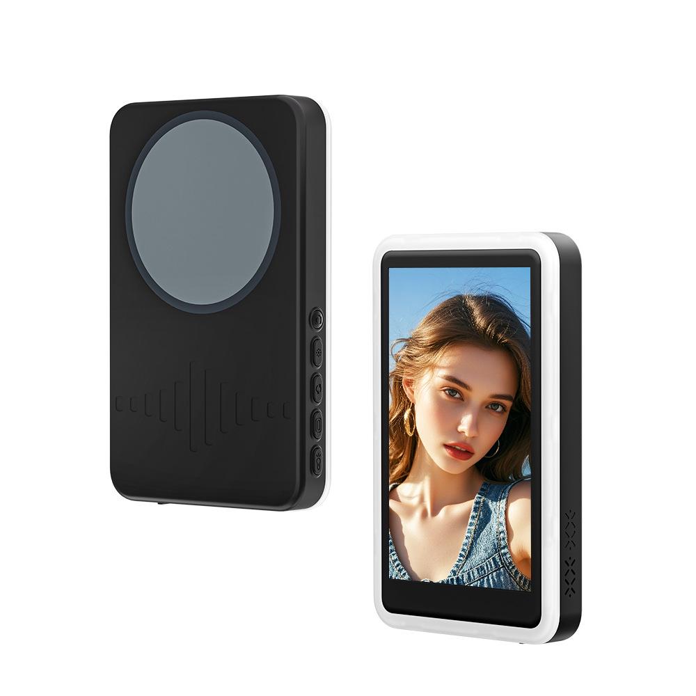 Kabelloses magnetisches Handy-Display mit Ton & Fülllicht für Live-Streaming & Remote-Selfies