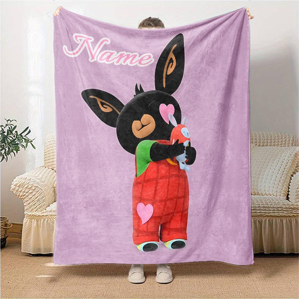 Custom Name Vampirina's Halloween Adventure Blanket for Couch & Bed, Plush Cozy Fuzzy Blanket Super Soft & Warm Blankets for Fall and Winter. 0908124