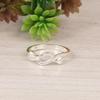 Infinity Wave Silver Ring, 925 Sterling Silver Minimalist Band, Dainty Everyday Silver Ring Gift for Her.