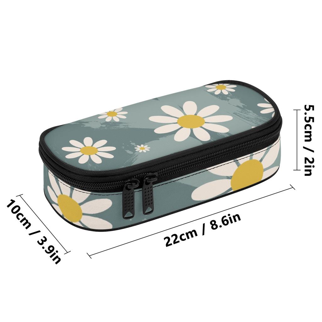 Pen Case Smooth Zipper Roomy Interior 300D Polyester with Mesh Divider Pen Holders and Spacious Main Compartment for Boys Girls