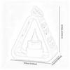 Creative Bedside Lamp Warm White Small Gift Idea Triangle Desk Lamp Ornament Nightlight for Cabinet Office Dorm Bedroom Study