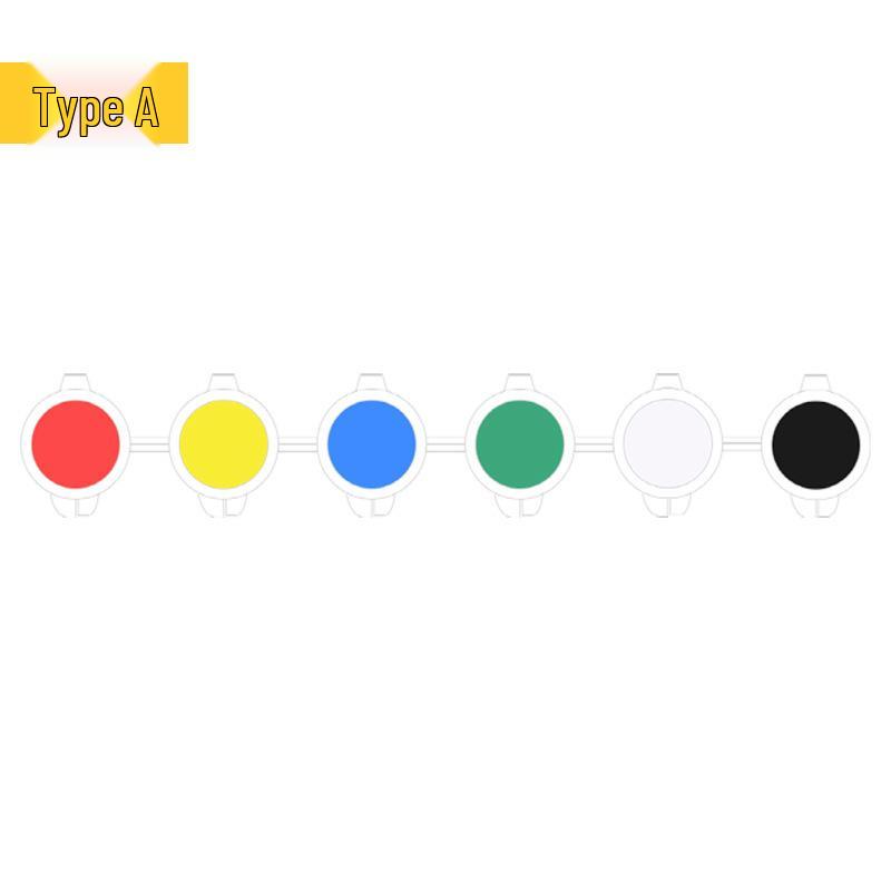 Set de 12 culori de vopsea acrilică pentru copii pentru artă studențească: 6-Pan & 8-Pan cu Benzi de Vopsea pentru Păpuși de Ipsos