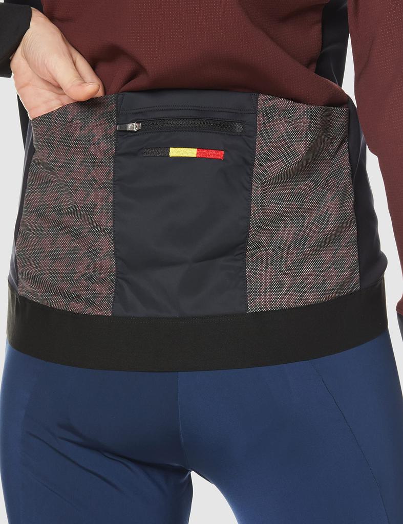 Lion de Kapelmuur Women's Premium Thermo Jacket EVO5 Maroon, Size 34, for Fall/Winter Cycling (0°C-10°C)