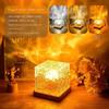 Acrylic Rubik's Cube Household Decoration Crafts Humanoid Standing Card Diy Transparent Cartoon Laser Pendant LED Table Light