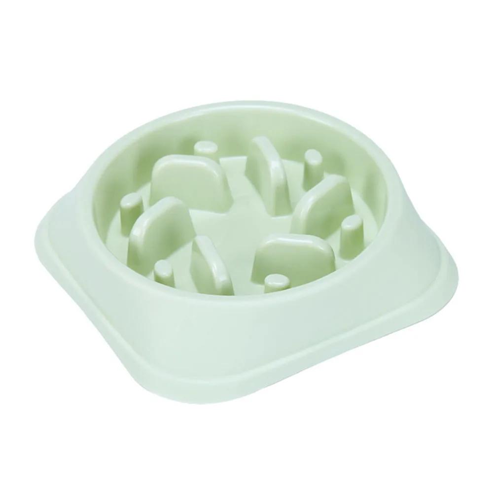 Non-Slip Pet Puppy Slow Feeder Plastic Dog Food Bowls Dog Puzzle Bowl for Healthy Eating Puppy Cat Slow Feeder Bowl Anti-Choking
