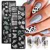 1Pc Snake Nail Art Stamping Plates Wild Animal Prints Leopard Tiger Skins Nail Stencils Flower Lace Stamping Templates