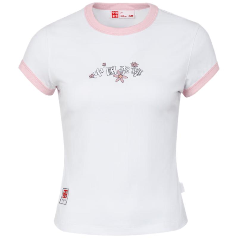 Li-Ning Women s Retro Logo Short Sleeve T-Shirt L