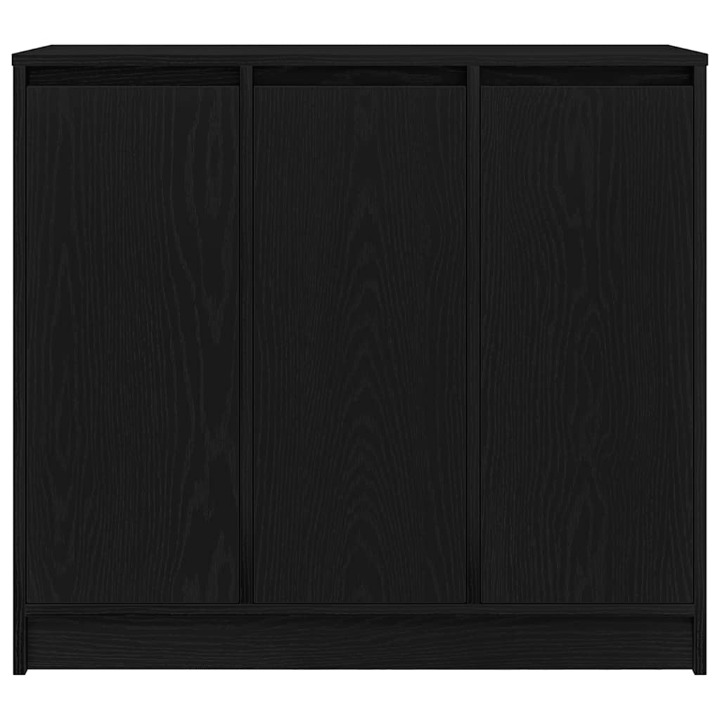 Sideboard in Black Oak Look 85 x 34 x 76 cm Engineered Wood
