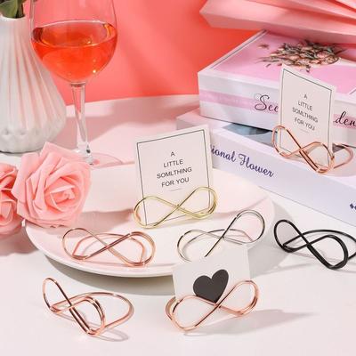 1Pc Table Number Name Card Holder Party Memo Photo Stand Note Clip