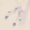 S925 Sterling Silver Tassel Earrings: High-End Moissanite Ear Ornaments and Studs for Women