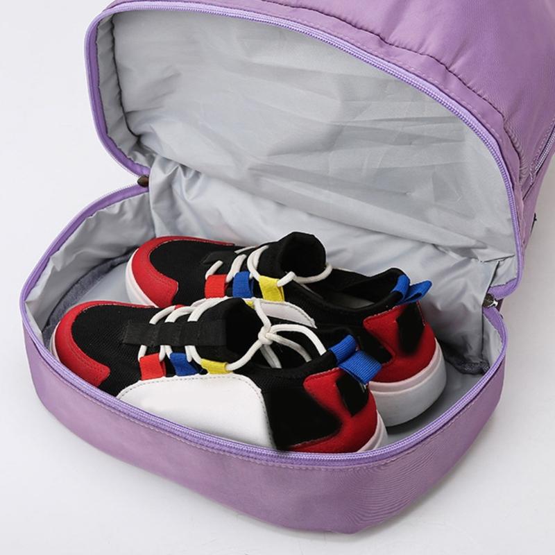 Large Capacity Sports Bag DryWet Swimming Backpack with Shoe Compartment Rucksack Lightweight Casual Daypack