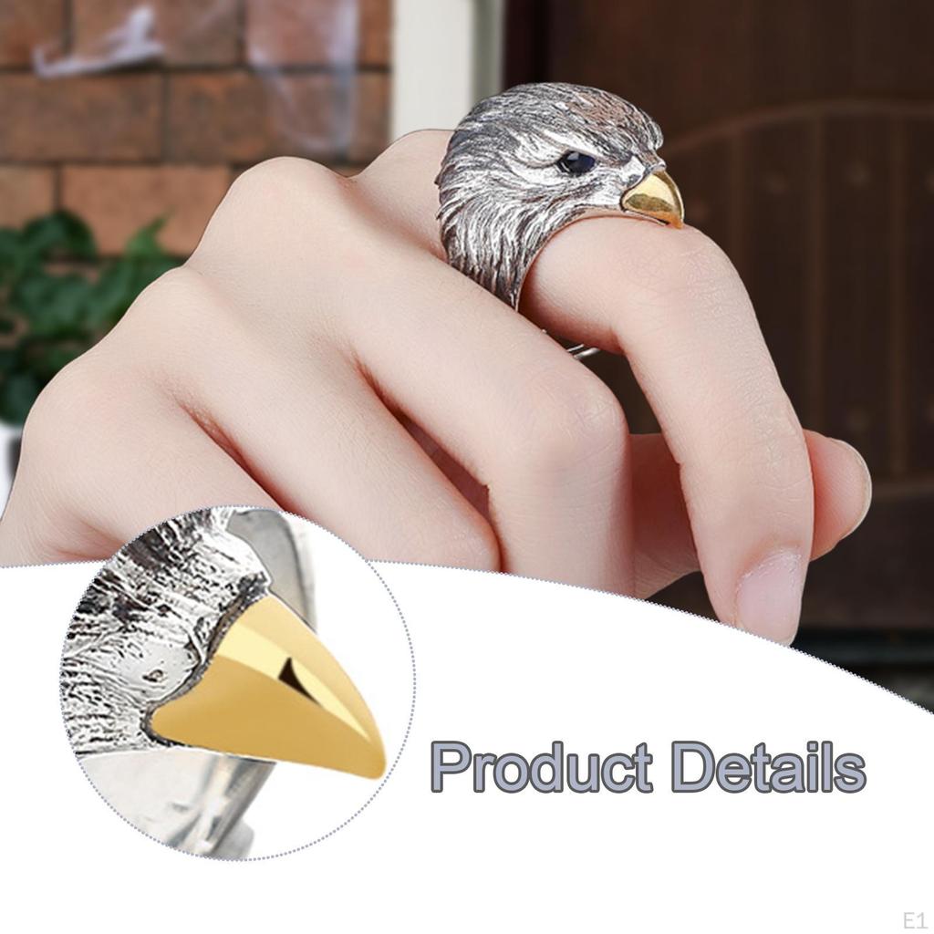 Adjustable Opening Statement Stylish Copper Jewelry Animal Finger Decor for Gift Men Party Prom