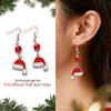 Creative Alloy Christmas Hat Cartoon Earrings - Women's Light Luxury Jewelry