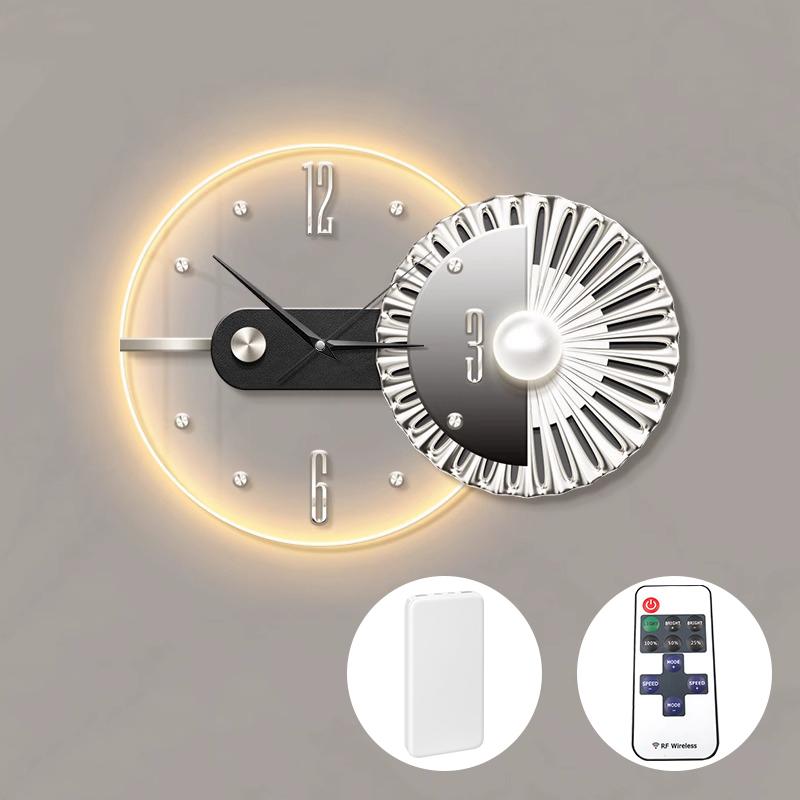 

Led Decorative Wall Clock Modern Luminous Wall Watch Silent Luxury Aesthetic Clocks Minimalist Large Elegant Living Room Watches 56X56-40X40CM