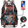 Customized Print DIY Your Like Photo or Logo Boy Girls Kids Book Bag Women USB Laptop Backpack Canvas Men Bagpack Big Travel Bag