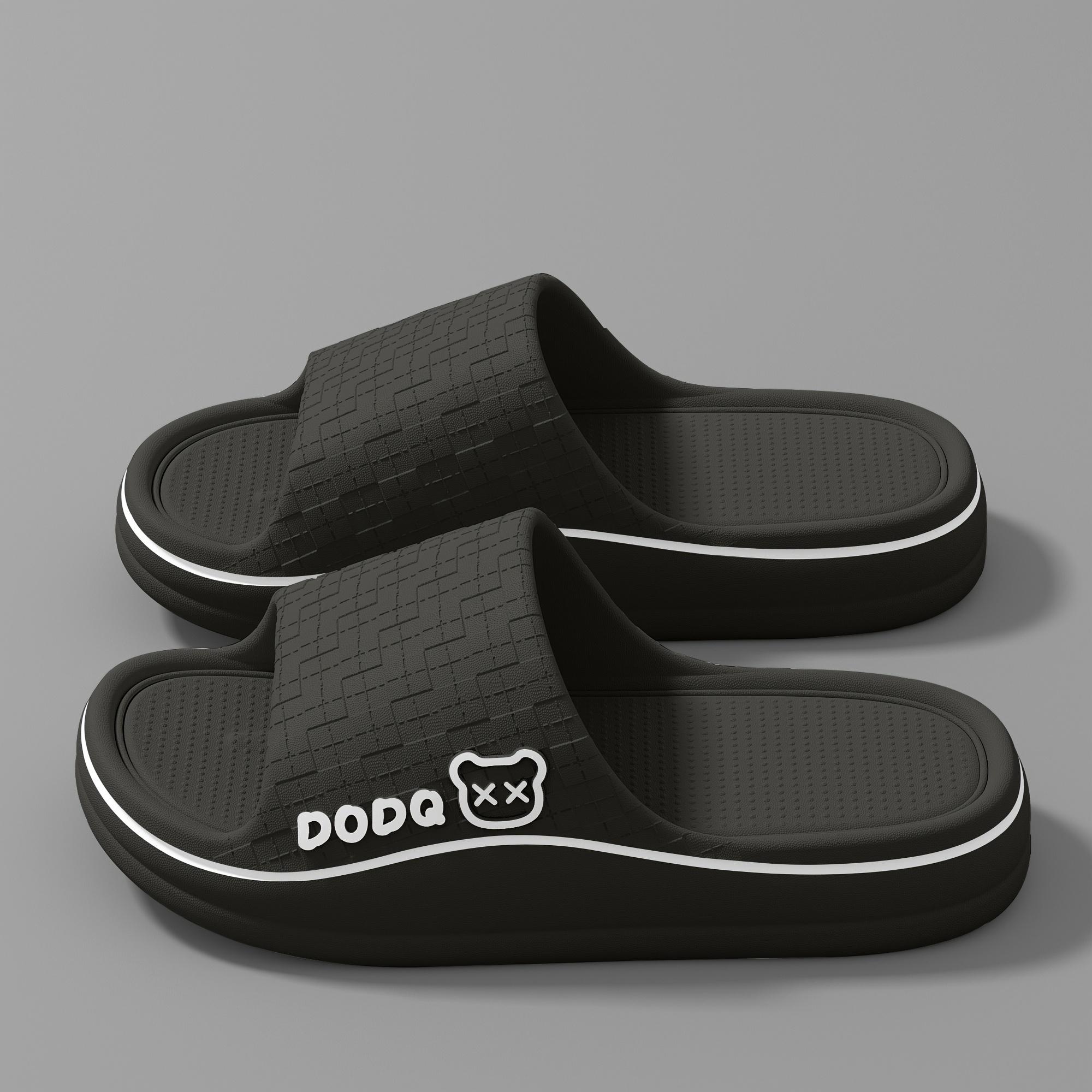 

Жіночі EVA шльопанці - Зручна нековзна підошва, Милий мультяшний візерунок, Легкі кімнатні/вуличні пляжні сандалі 42-43 чорний