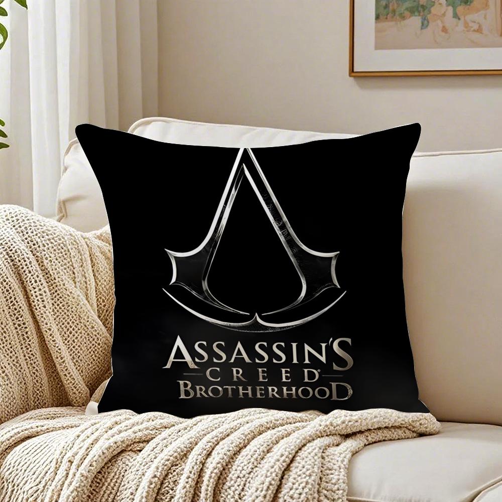 Action Game AAssassins CreedS Cushion Cover Linen Pillowcase Soft for Sofa Bed Home Room Decor