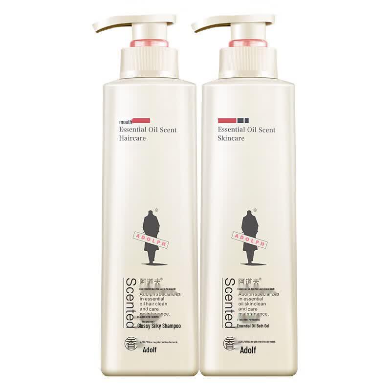 Adolph Brightening Silky Shampoo & Youth Memory Shower Gel Set