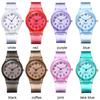 Practical Gifts Women Jelly Quartz Watch Silicone Wristwatch Candy Wrist Watch Student Clock