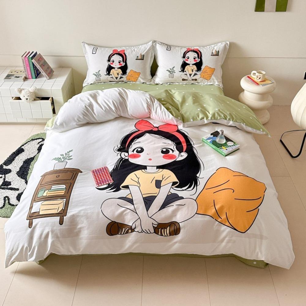 

Мультяшный принцесса Мотив, Постельное белье, Наборы постельного белья из микрофибры, Детское постельное белье для подростков, Пододеяльник с 3D-принтом на молнии 90x200cm