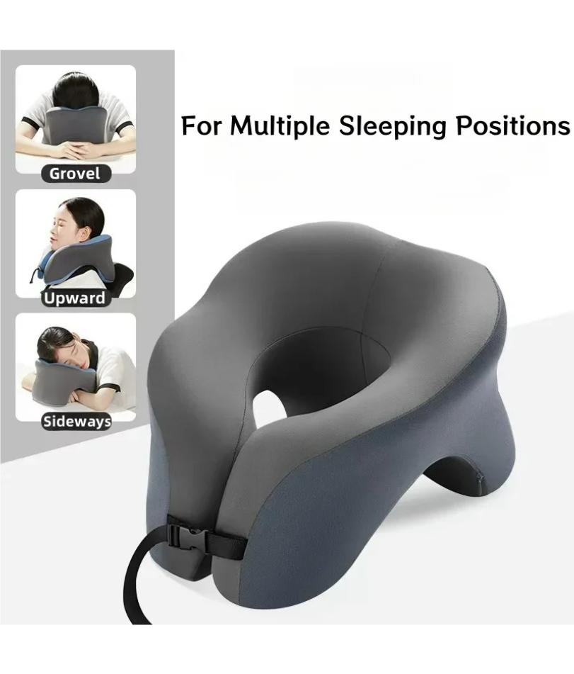 Tragbares U-förmiges Reisekissen Memory Foam Schlafkissen Büro Nickerchenkissen Auto Flugzeug Nackenkissen Ergonomische Kopfstütze