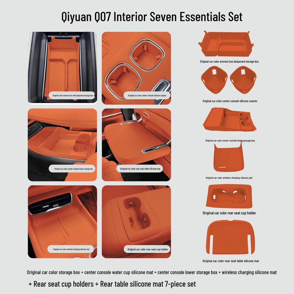 Changan Qiyuan Q07 Silicone Center Console Storage Box for Interior Upgrade