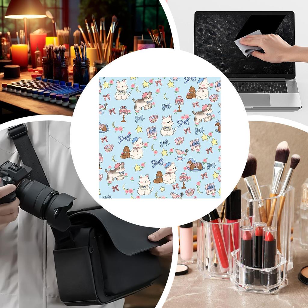 Adhesive Cloth Storage Pouch Self Adhesive Cloth Wrap Pouch Fabric Noiseless Accessories Camera Screen Protector For Lipsticks