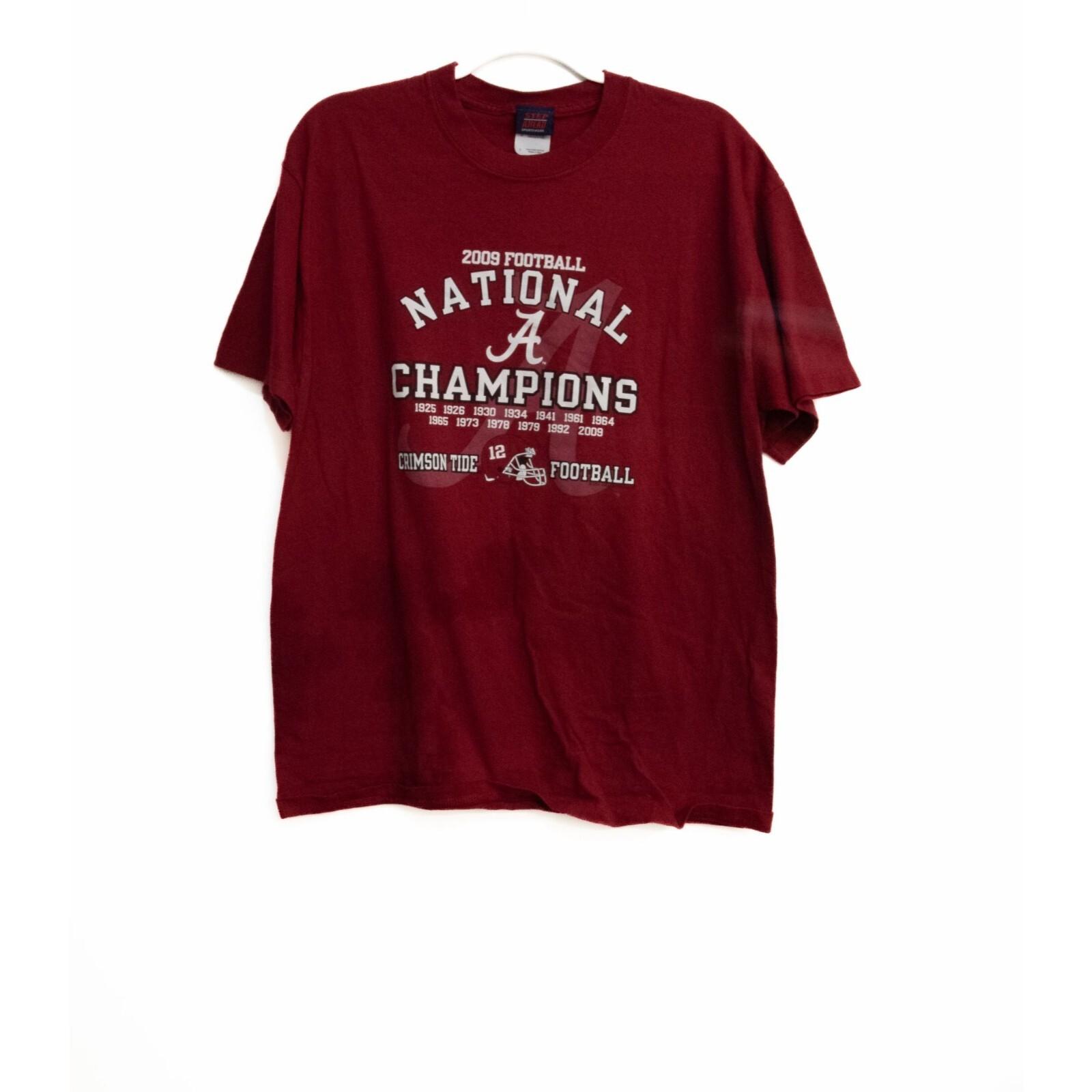 2009 Alabama Crimson Tide National Champions T-Shirt M