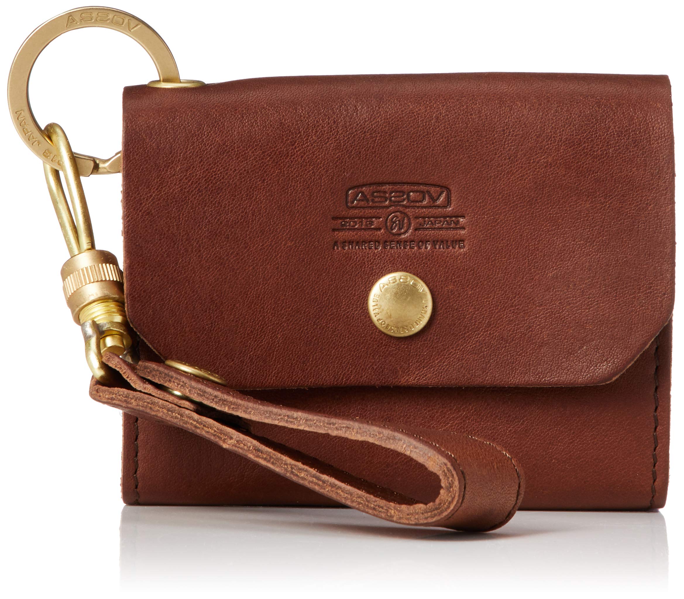 

ASSOB Oiled Shrink Leather Card Choco Case, шоколадний