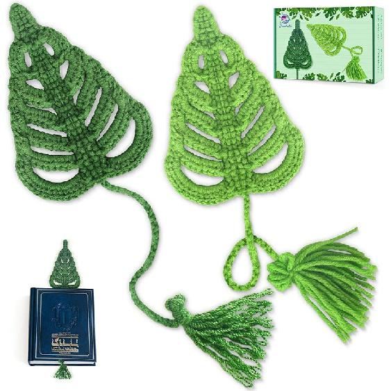 Набор для вязания крючком Crochetta для начинающих, Наборы для вязания амигуруми животных с пошаговыми видеоуроками, Стартовый набор для вязания для взрослых и детей, Book Monstera