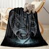 Gothic Style Blanket Soft & Cozy Perfect for Seaside Bed Office Four Seasons Multipurpose Playful Design Gift for Travel Home Birthdays