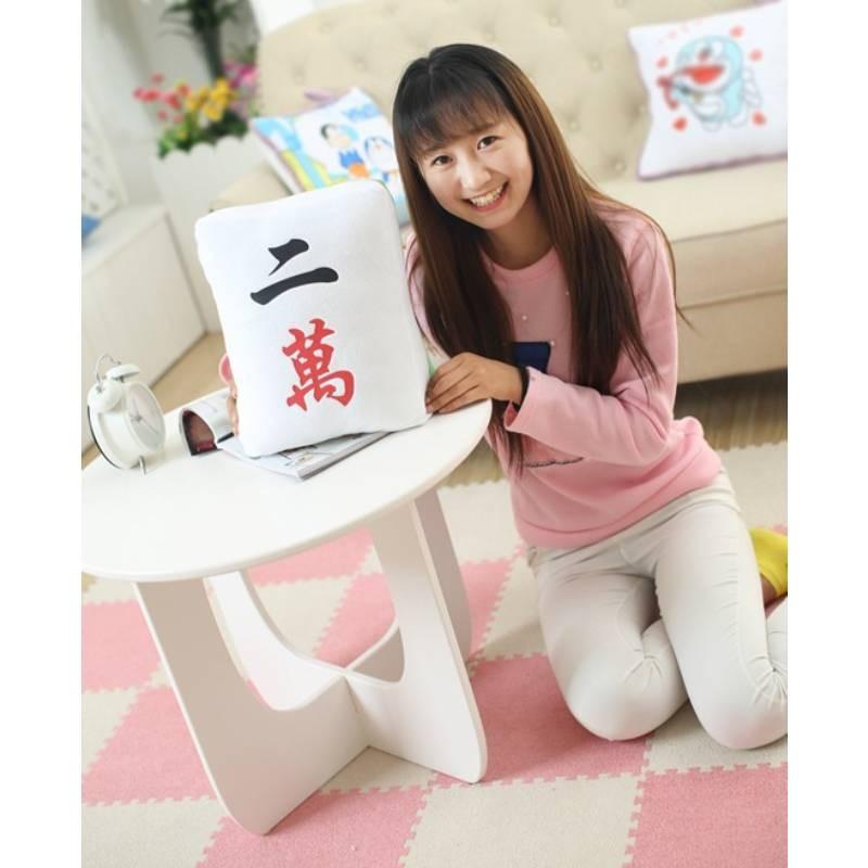 Simulation Plush Mahjong Toys Stuffed Dolls Bedroom Decorations Kids Cute Gift