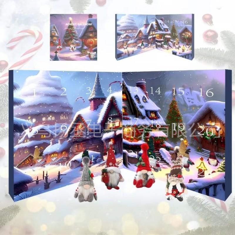 Christmas Gnome Advent Calendar 2026 Blind Box Toy Adults PVC Figurine Countdown Set With 1/2/3 Mini Gnomes