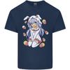 Easter Anime Girl With Eggs and Bunny Ears Unisexs Light Cotton TShirt