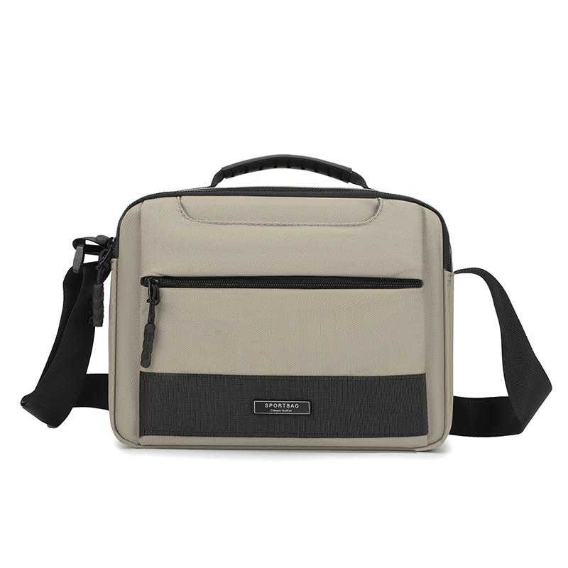 Durable Crossbody Bag Men's Large Capacity Water-Repellent Shoulder Bag Commuter Business Handbag