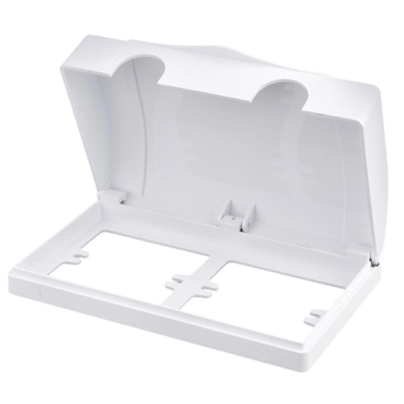 

2-местная розетка Водонепроницаемая коробка Крышка для электрической вилки Защитная крышка для розеток типа 86 Настенные выключатели Розетка Корпус белый