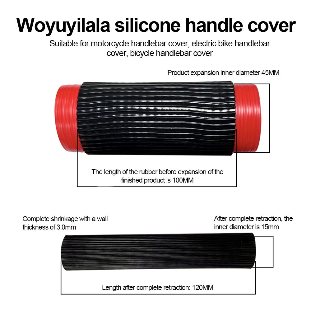 Non Slip Handle Bar Grip Self Shrinking Handlebar Brake Cover Universal Non-slip Silicone Moto Modification Riding Equipment Protective Covers